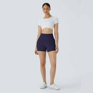 HALARA Super High Waisted Curved Hem Quick Dry Shorts